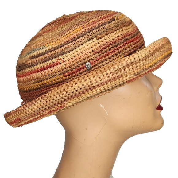 HELEN KAMINSKI Straw Raffia Hat Colorful Summer Spring Boho Designer Australia main image 11